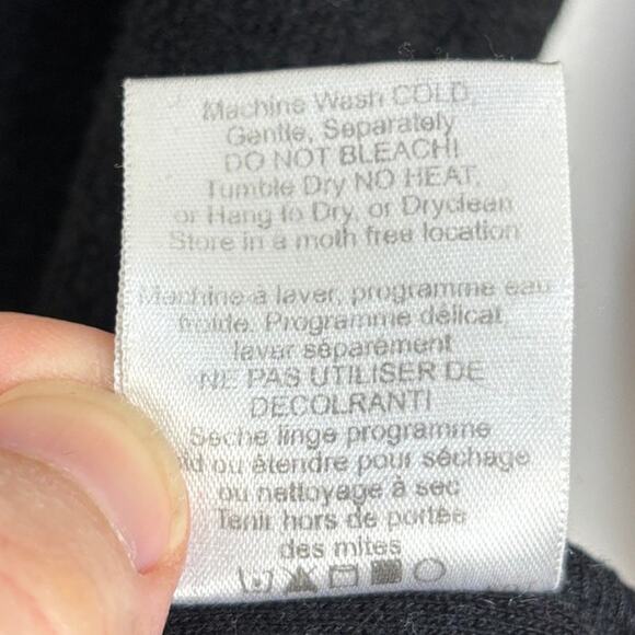 Smartwool Men's 1/4 Zip Black Pullover stand up collar Medium Merino Wool Blend - Picture 7 of 7